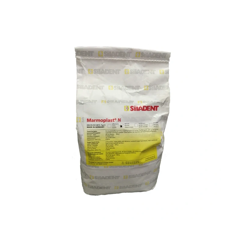 Marmoplast N - гладкий гипс, укрепленный смолой, класс 4, 25 кг | Siladent (Германия)