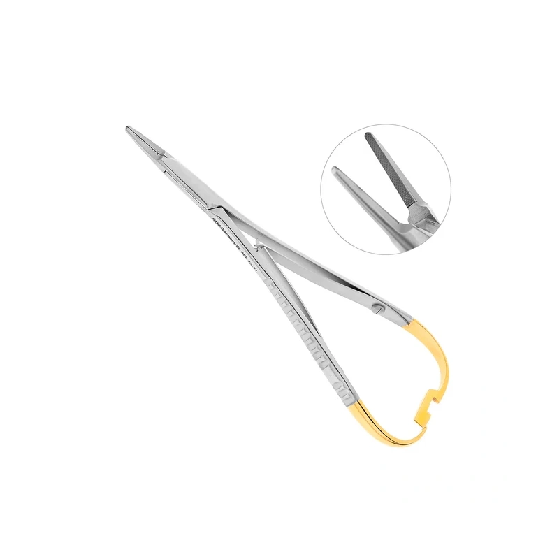 Иглодержатель хирургический Mini-Rider Lichtenberg TC, длина 140 мм | HLW Dental Instruments (Германия)