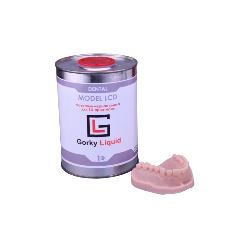Gorky Liquid Dental Model LCD/DLP - фотополимерная смола для стоматологии, цвет персиковый, 1 кг | Gorky Liquid (Россия)