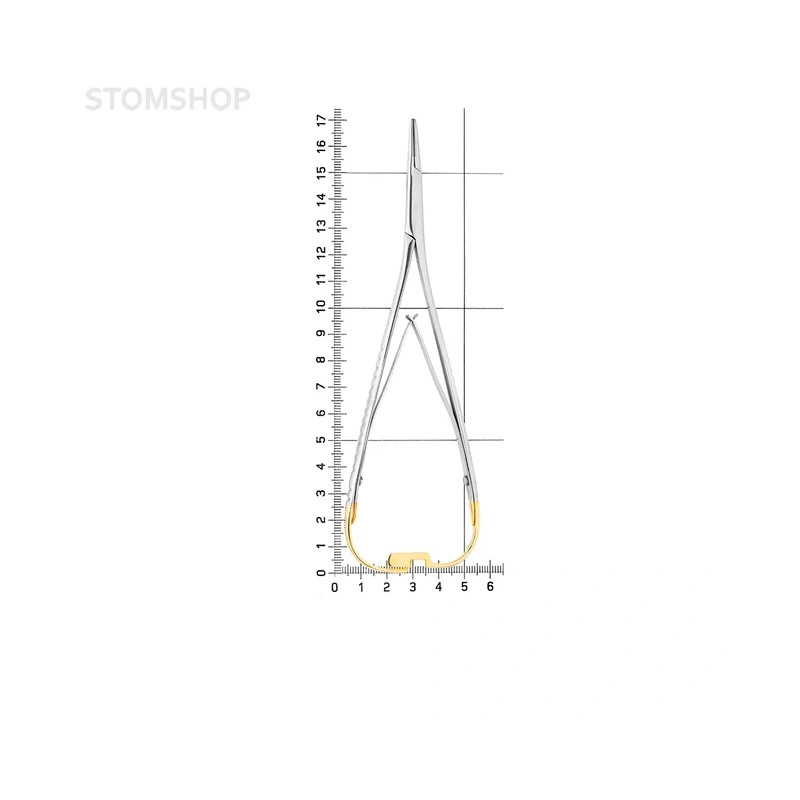 Иглодержатель хирургический Mini-Head Lichtenberg TC, длина 170 мм | HLW Dental Instruments (Германия)