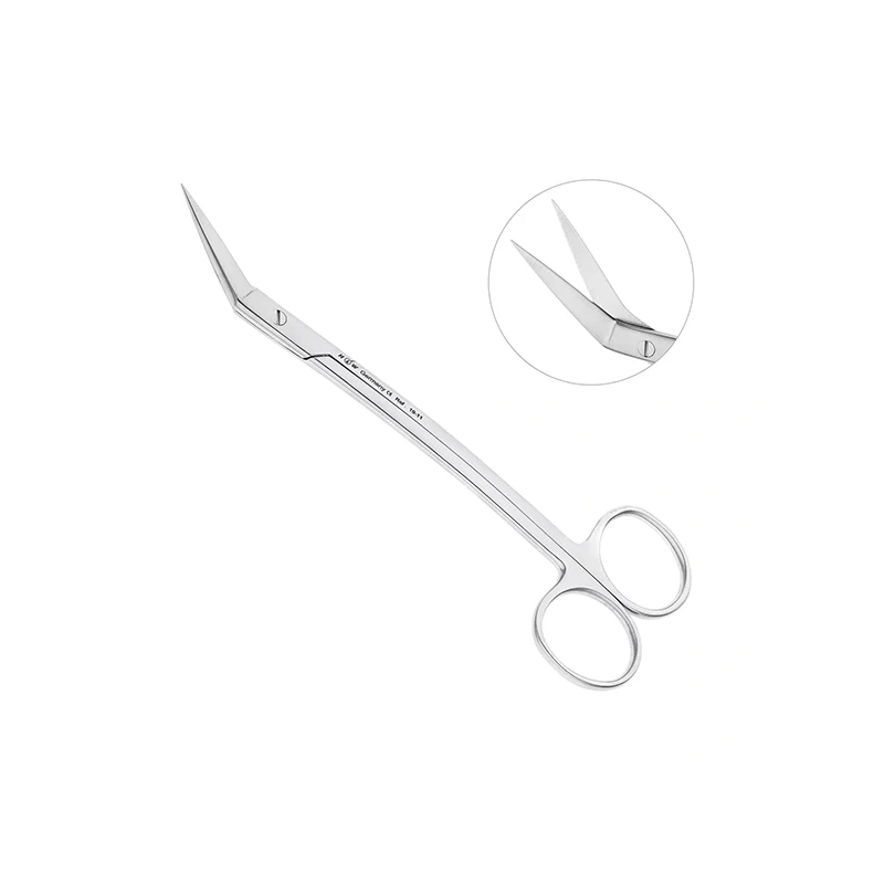 Ножницы хирургические угловые Goldmann-Fox, 160 мм | HLW Dental Instruments (Германия)