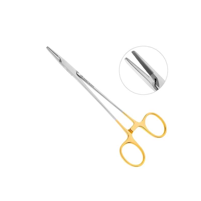 Иглодержатель хирургический прямой Mayo-Hegar TC, длина 160 мм | HLW Dental Instruments (Германия)