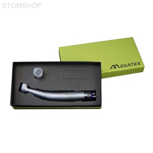 НТКС-300ЧС - турбинный кнопочный наконечник с генератором света, стандартной головкой, четырехточечным спреем охлаждения | Мегатэкс (Россия)